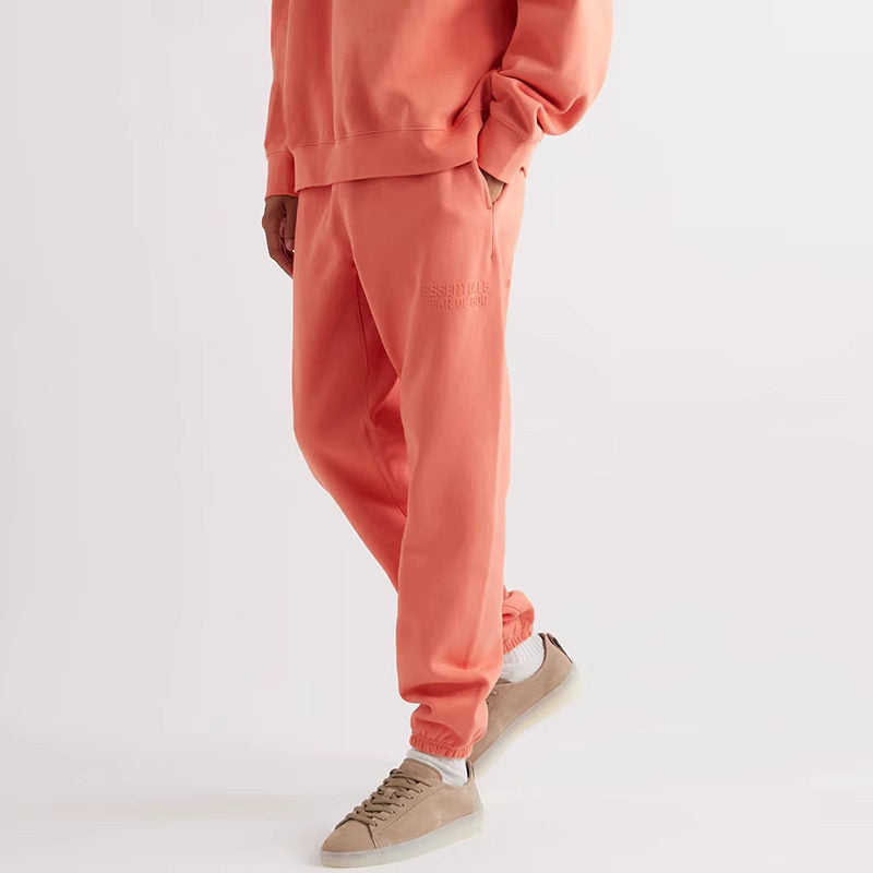 Essentials Printed Loose-Fitting Sporty Casual Cuffed Pants
