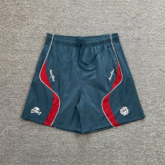 Broken Planet Embroidered Color Block Sports Shorts