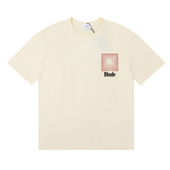 RHUDE Summer Maze Graphic Printed Oversized Cotton Tee