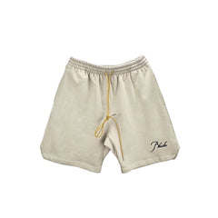 Rhude Embroidered Letter Logo Summer Cotton Shorts