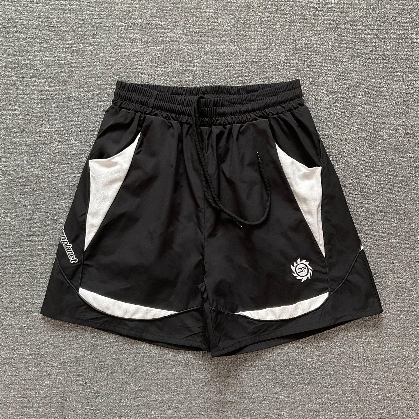 Broken Planet Geometric Spliced Quick Dry Shorts