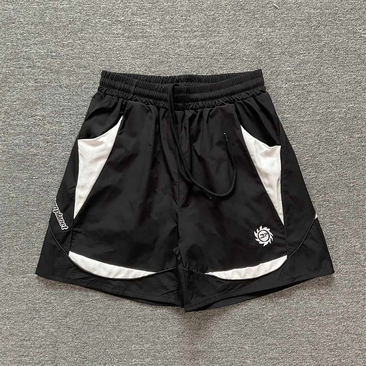 Broken Planet Geometric Spliced Quick Dry Shorts