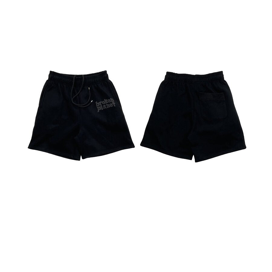 Broken Planet Thick Fleece Puff Print Shorts