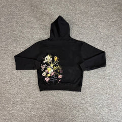 Derschutze Floral Embroidered Fleece Tracksuit Set