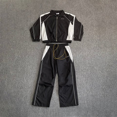 Rhude Contrasting color sportswear with zippers