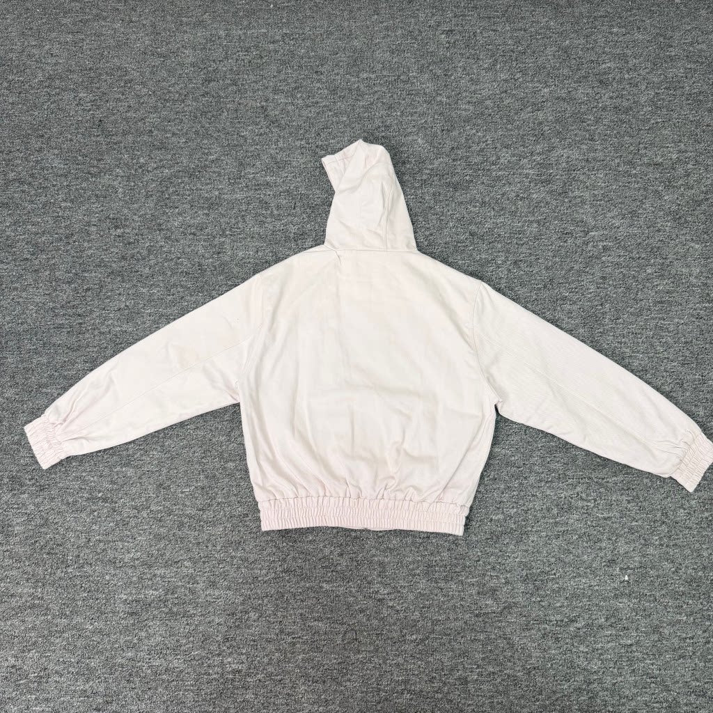 Derschutze Sakura Cherry Blossom Embroidered Zip Hoodie