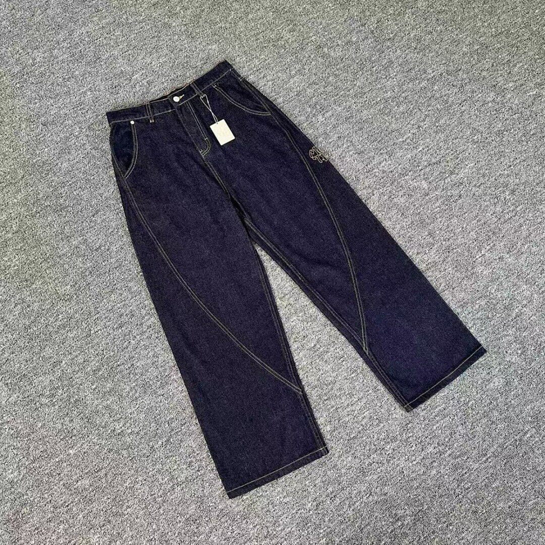 Mertra Jeans' washed and distressed straight jeans