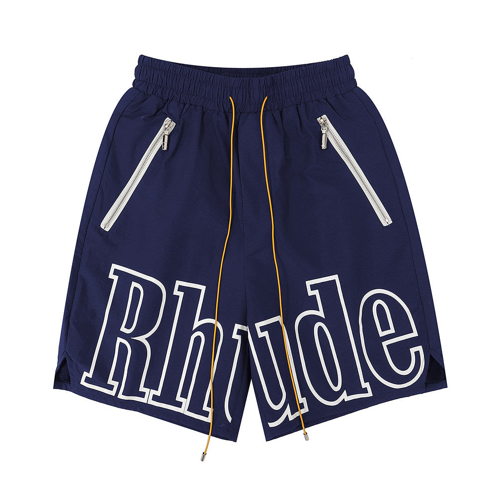 Rhude classic letter print shorts