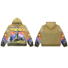 Vale Forever Yellow Racing Dreams Hoodie – Retro Graphic Style