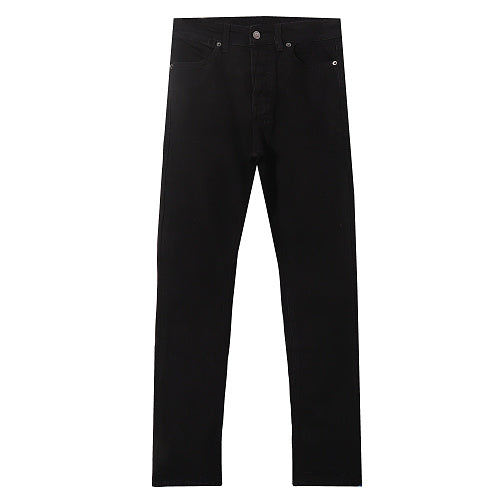 Ksubi Matte Black White Cross Embroidered Denim Jeans