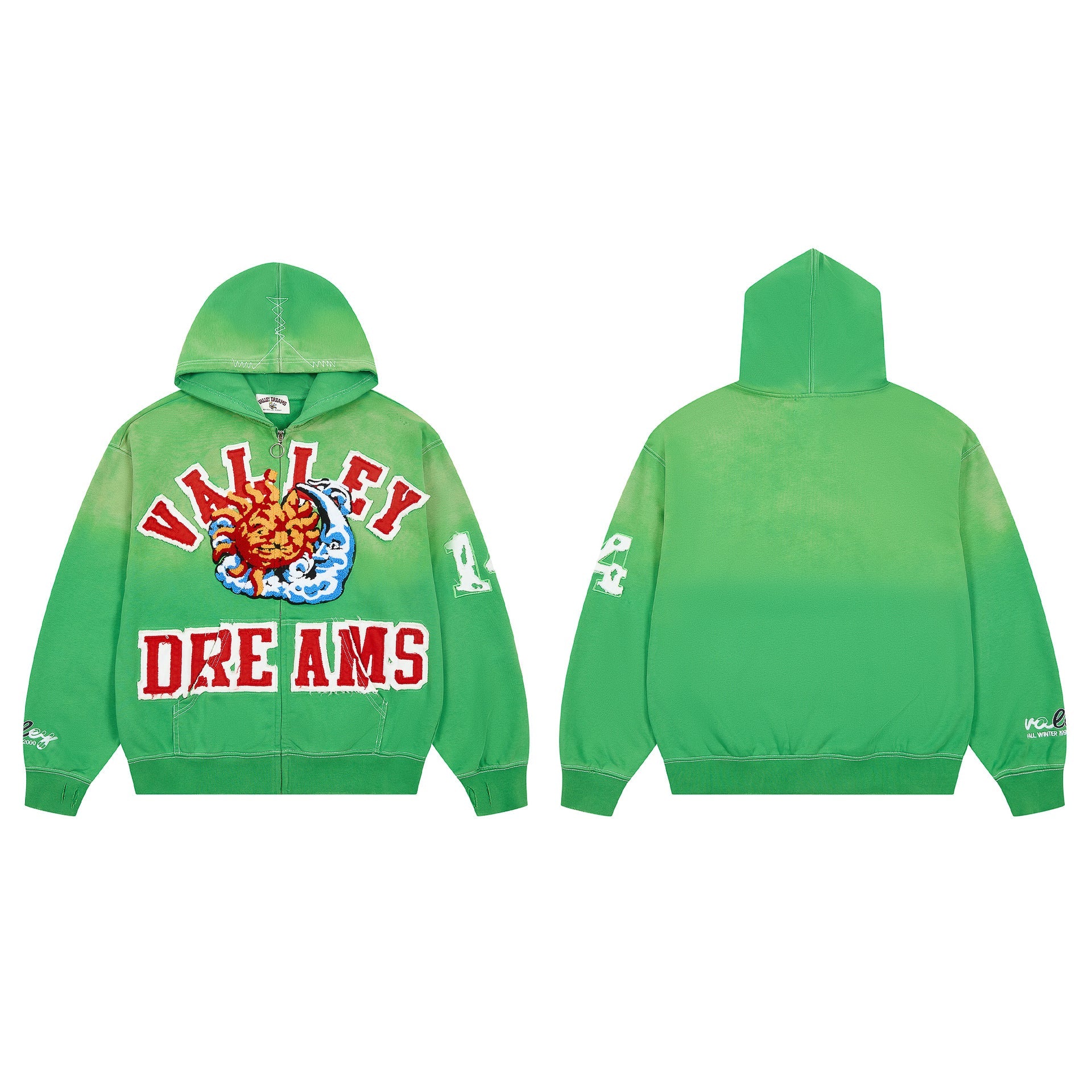 Vale Forever Green Dreams Graphic Hoodie – Colorful Streetwear