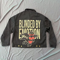 MIXED EMOTION Detachable Sleeve DTG Printed Jacket