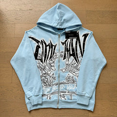 MIXED EMOTION Rhinestone Full Zip Sweatsuit Set