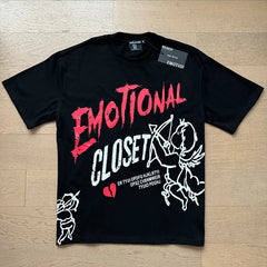 MIXED EMOTION Cupid Graphic Pure Cotton T-Shirt