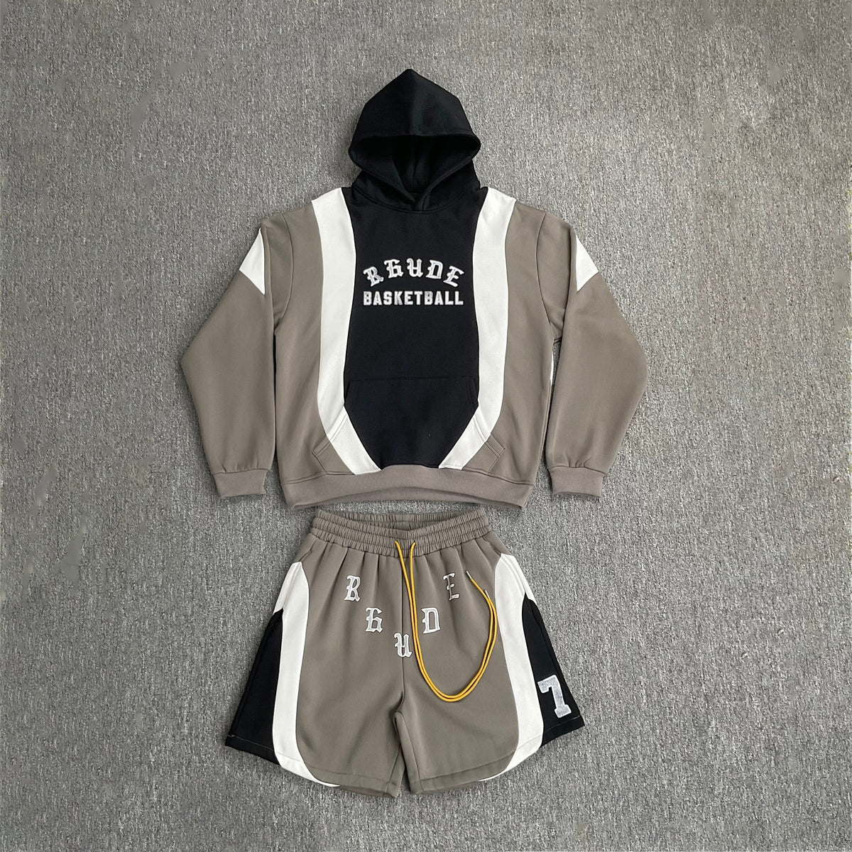 Rhude Jumper Sweater with Windproof Hood and Insulated Set