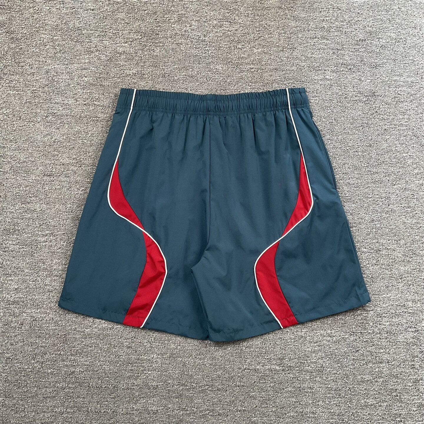 Broken Planet Embroidered Color Block Sports Shorts