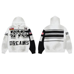 Vale Forever Racing Dreams Stripe Hoodie – Classic Graphic Streetwear