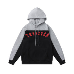 Trapstar Hip Hop Embroidery Color-Contrasting Fleece Sweater Set