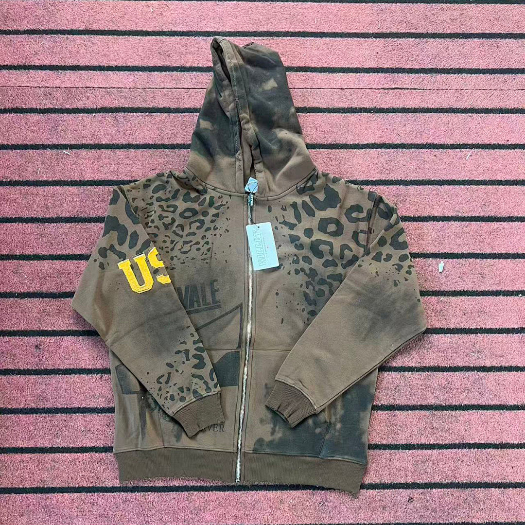 VALE VALLEY TRACKSUIT Hip-Hop Streetwear Sweatshirt Set