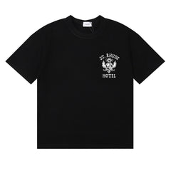 Rhude Hotel Totem Print Short-Sleeved T-shirt