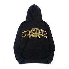 Corteiz logo print loose-fitting fleece pullover shirt