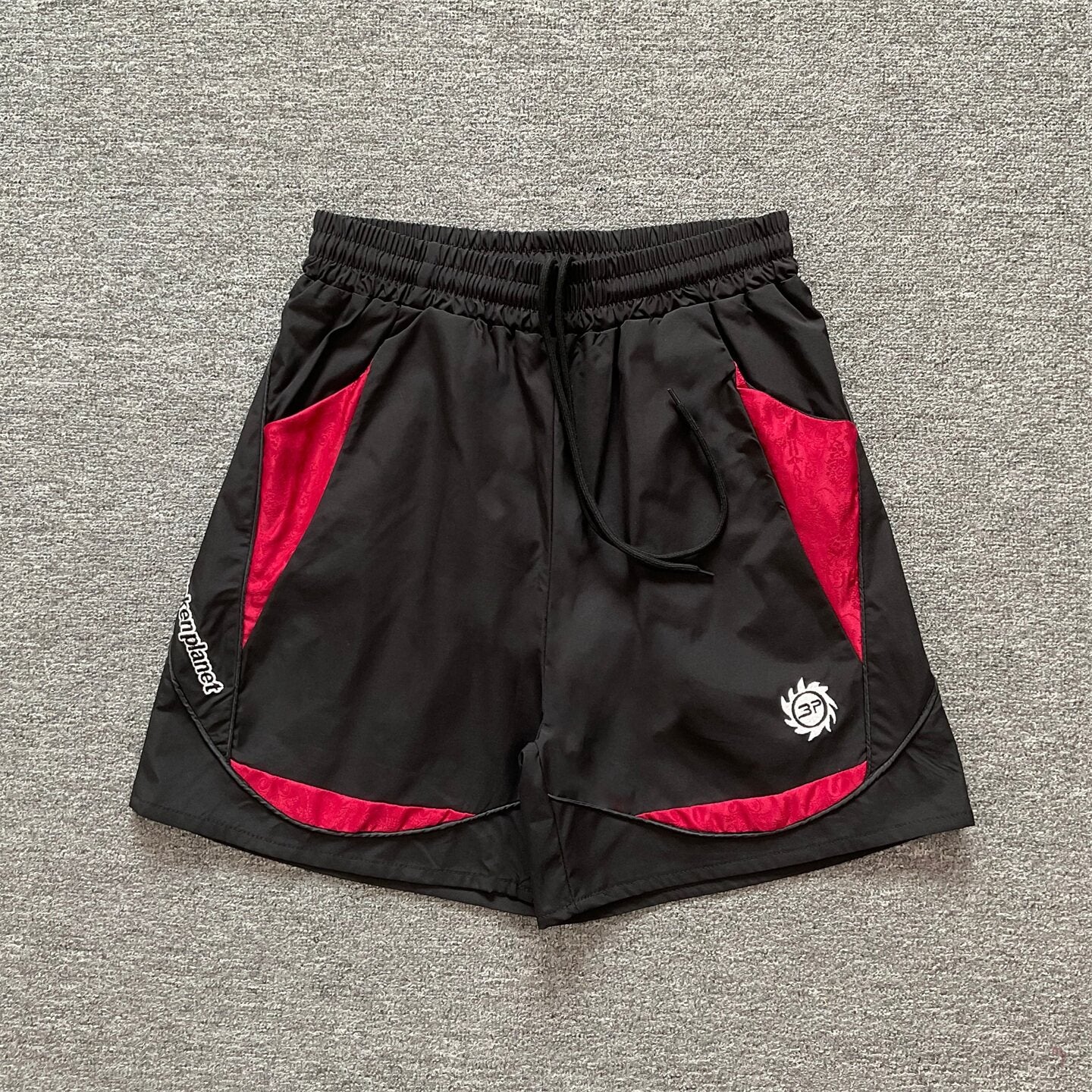 Broken Planet Geometric Spliced Quick Dry Shorts