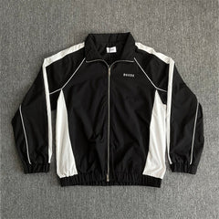 Rhude Contrasting color sportswear with zippers