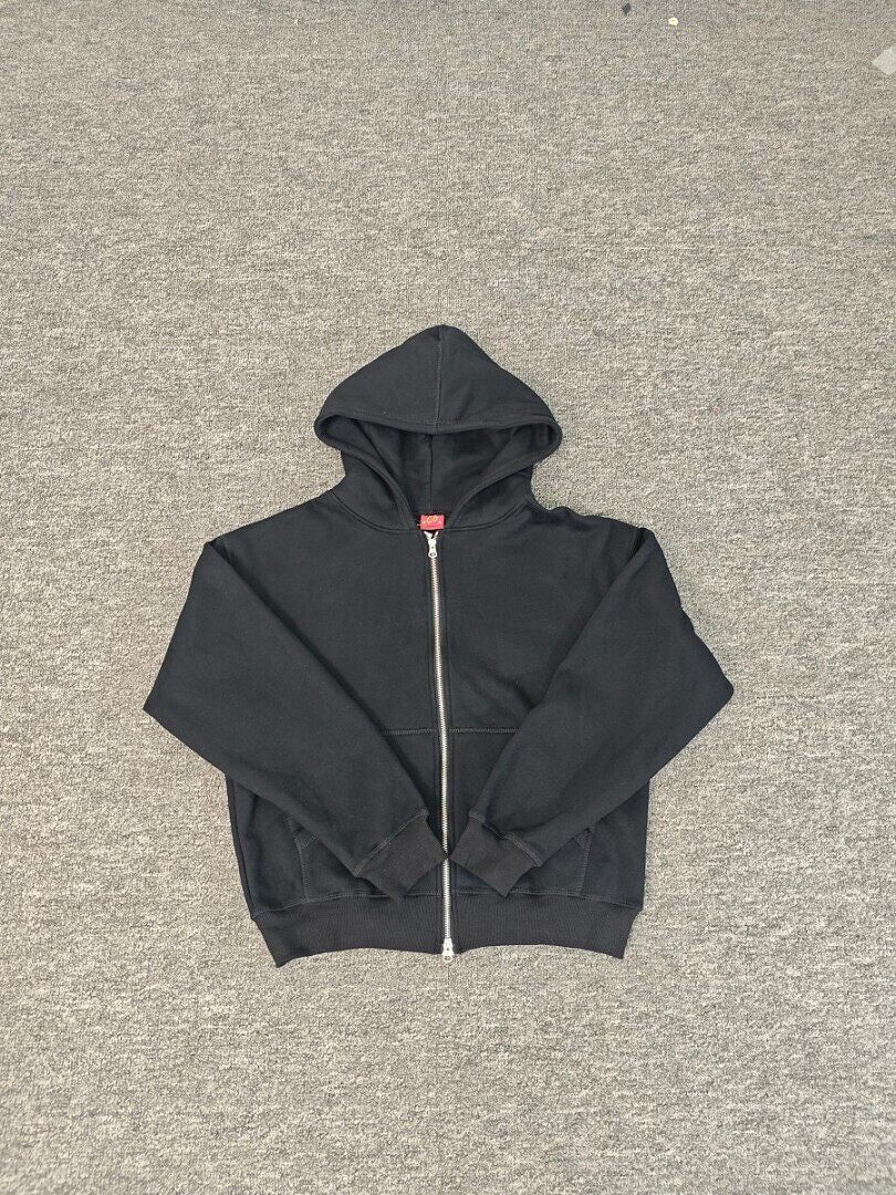 Corteiz Patchwork Embroidered Loose Fleece Hooded Shirt