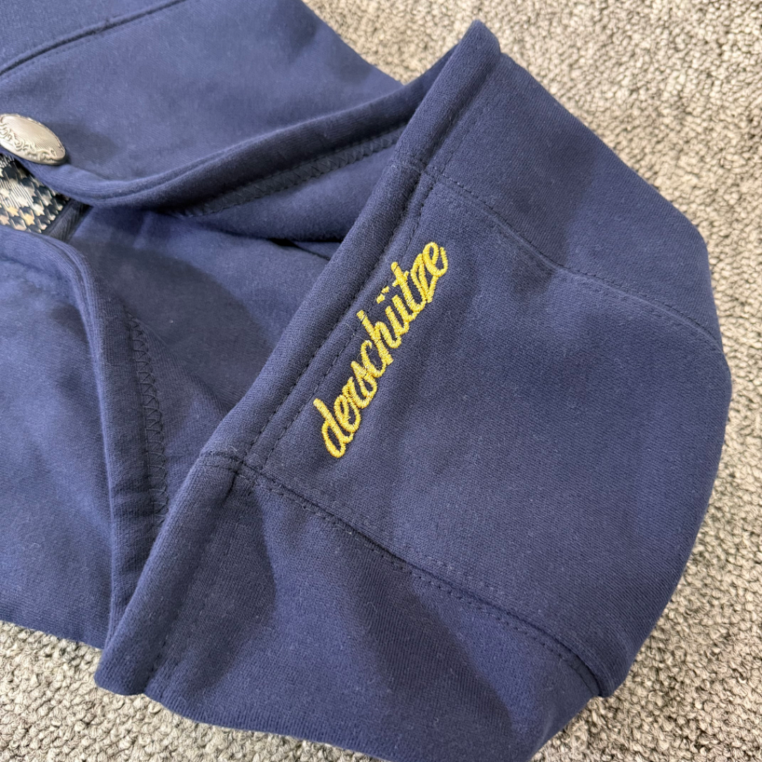Derschutze Embroidered Loose-Fitting Hooded Shirt