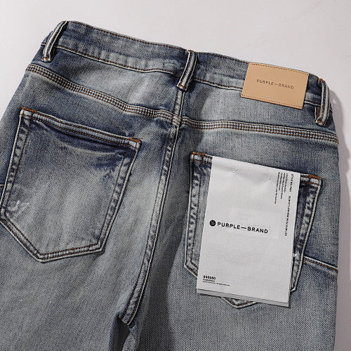 Purple Brand Men Slim Fit Ripped Denim Jeans
