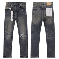 Purple Brand Men's Designer Blue Denim Jeans - Premium