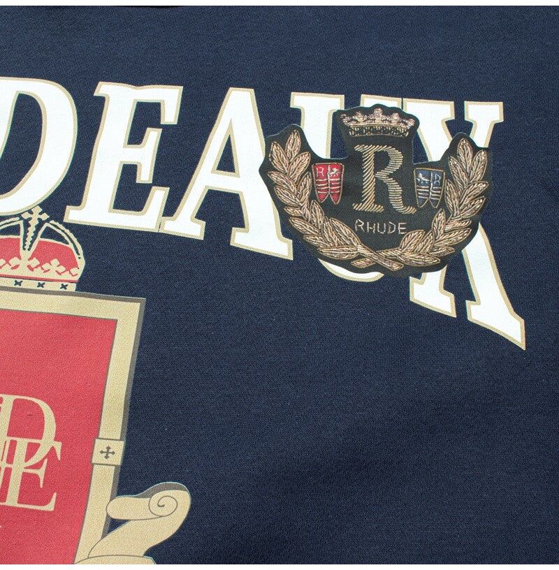 Rhude Logo Printed Fall/Winter Hooded Sweatshirt
