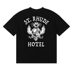 Rhude Hotel Totem Print Short-Sleeved T-shirt