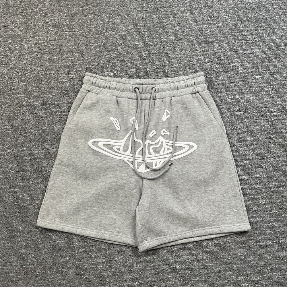 Broken Planet Puff Print Fleece Sweat Shorts