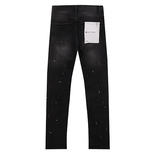 Purple Brand Men Black Ripped Denim Jeans