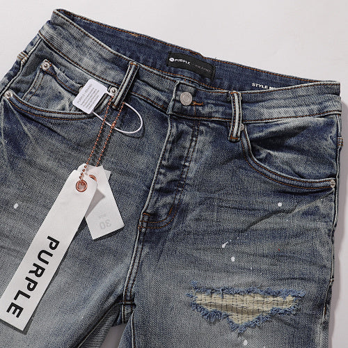 Purple Brand Men Slim Fit Ripped Denim Jeans