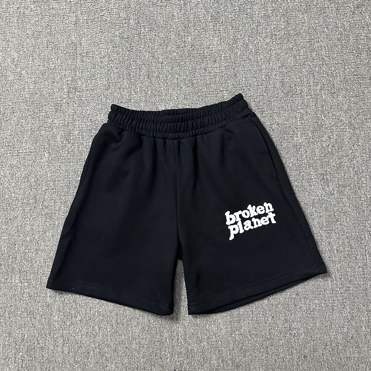 Broken Planet Puff Print Loose Casual Shorts