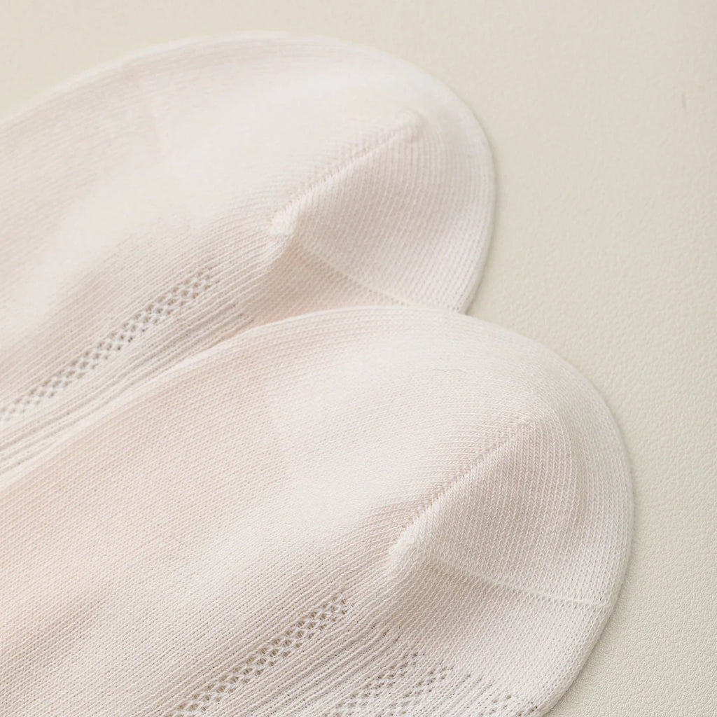 "Breezy Stretch" Ultra-Thin Mesh Quarter Socks