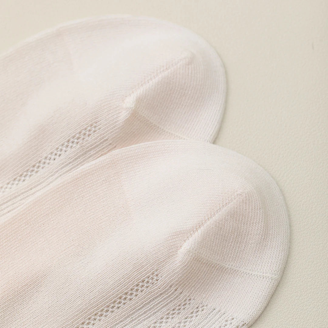 "Breezy Stretch" Ultra-Thin Mesh Quarter Socks