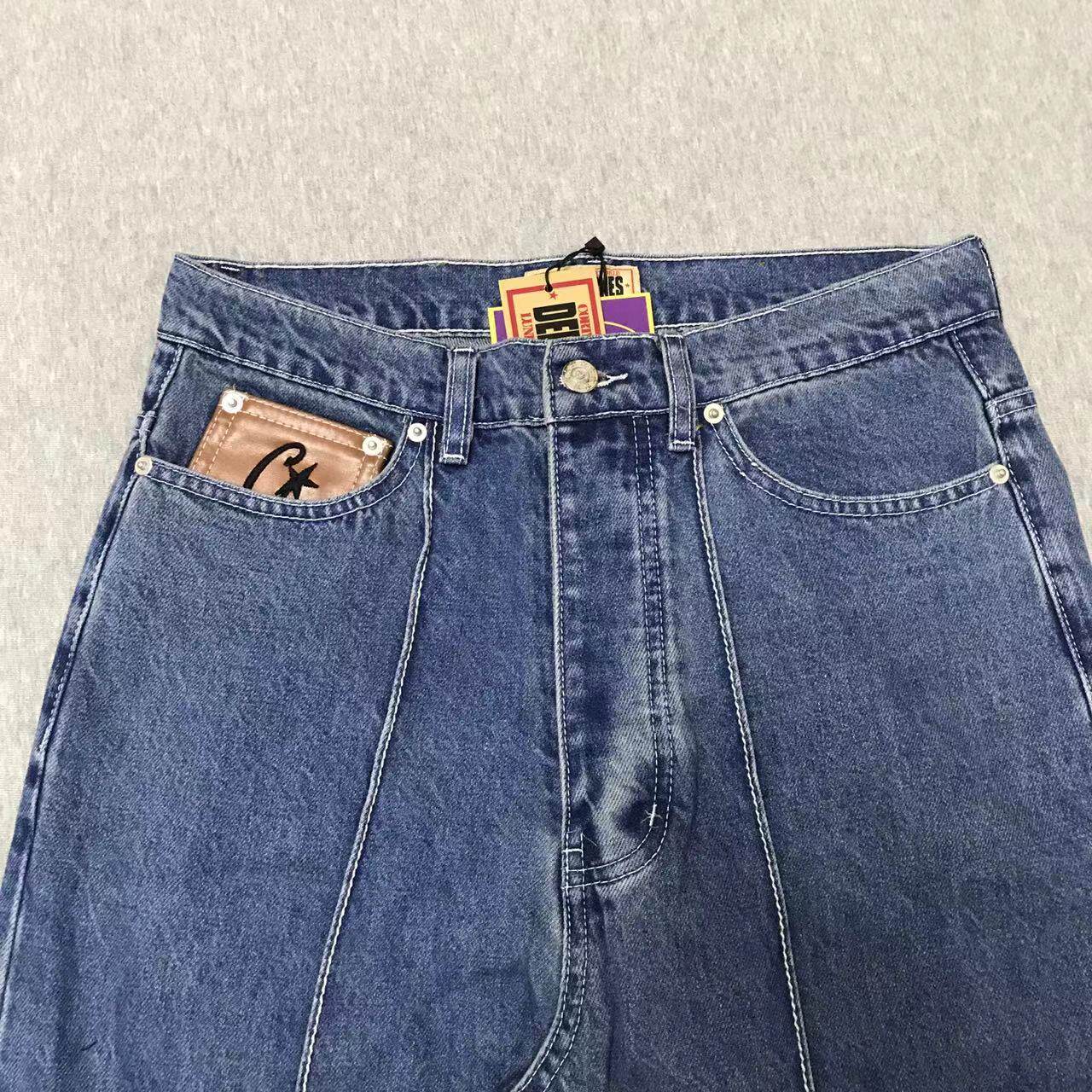 Drill Wind Devil Island Printed Gothic Denim Pants