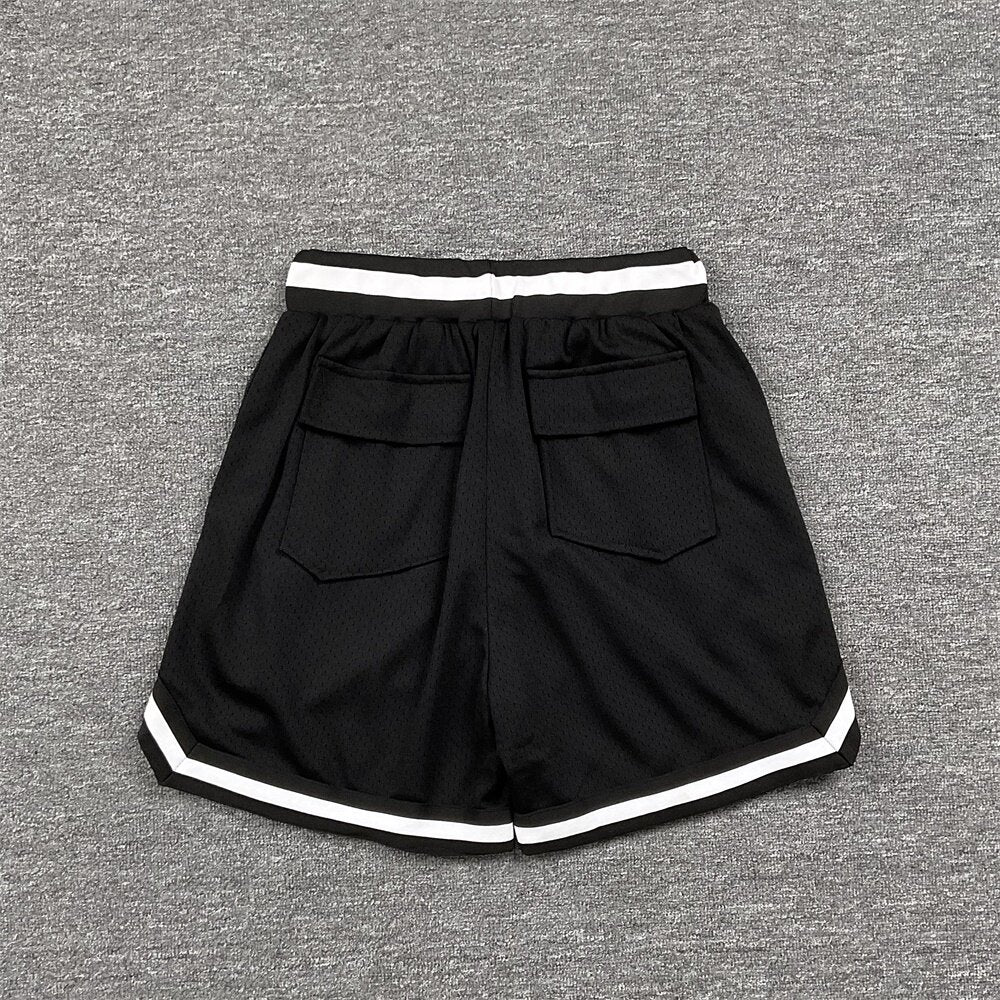Rhude Printed basketball pants, casual shorts