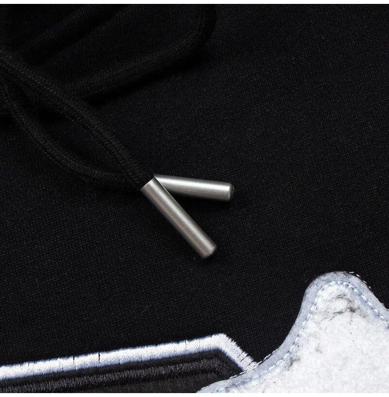 Trapstar Heavy Industry Embroidered Loose Fleece Hooded Shirt