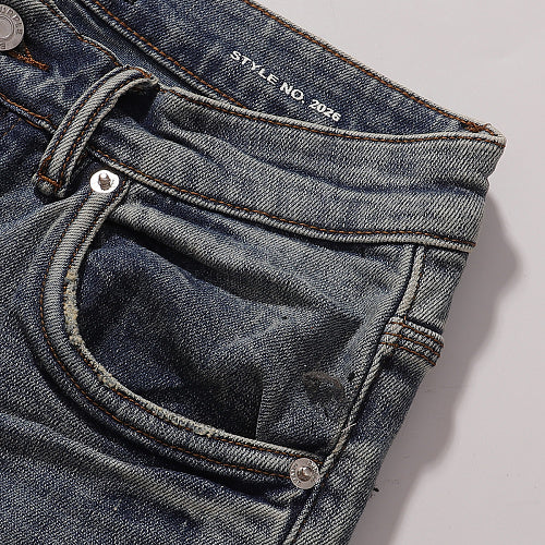 Purple Brand Men Paint Splatter Denim Jeans