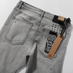 Ksubi Gradient Wash Black Paint Splatter Denim Jeans