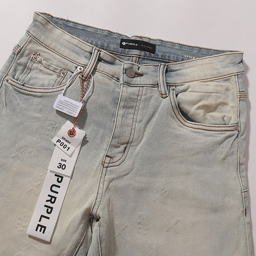 Purple Brand Men Slim Dirt Tint Denim Jeans