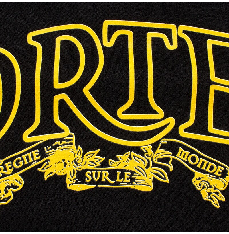 Corteiz logo print loose-fitting fleece pullover shirt
