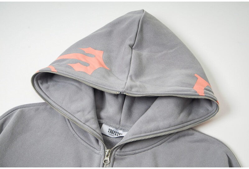 Trapstar Hip-Hop Printed Fleece Hooded Sweatshirt