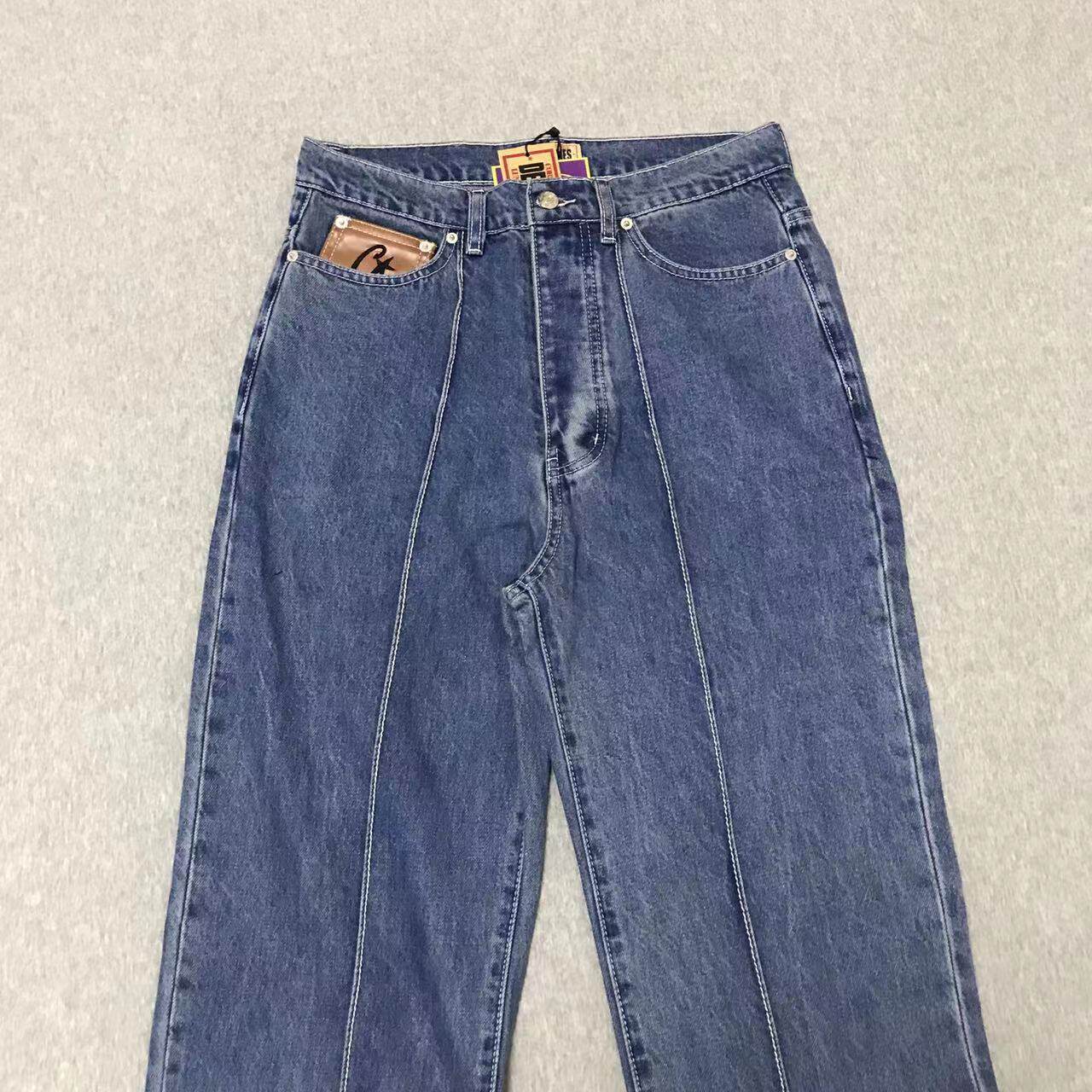 Drill Wind Devil Island Printed Gothic Denim Pants