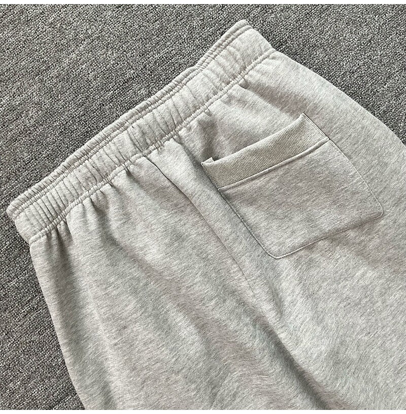 Broken Planet print straight-leg casual pants