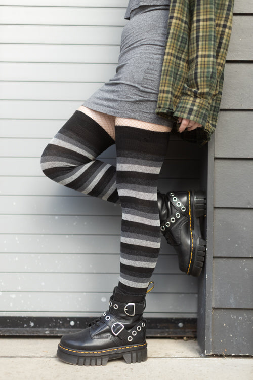 Portland Stripes Extraordinary Thigh High